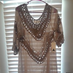 Dreamers  BOHO Sz Large Summer Dress Cover up New!